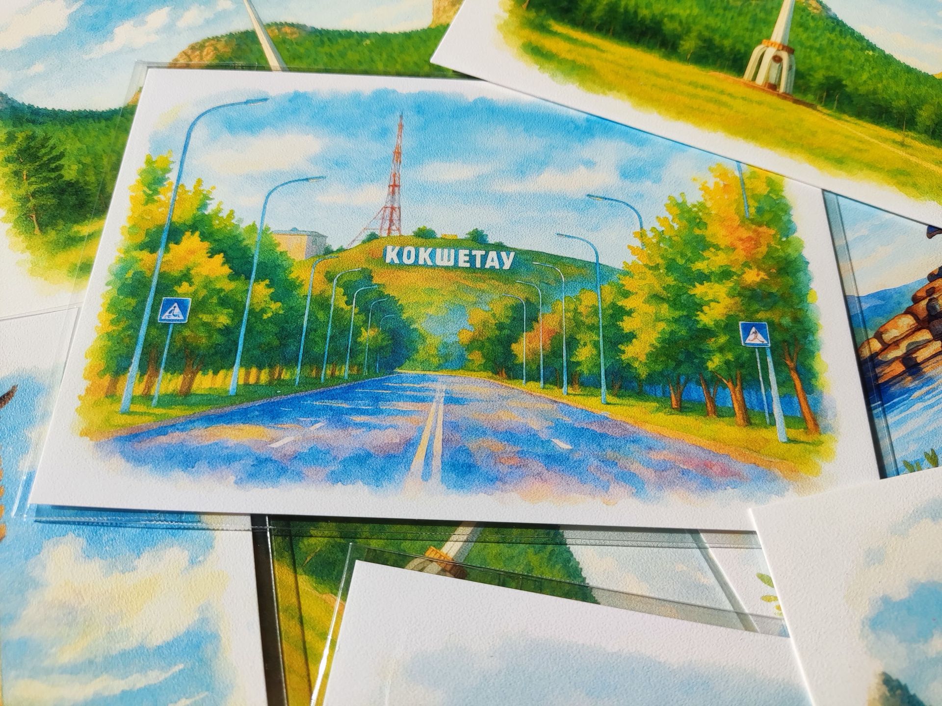 Почтовая открытка сопка Букпа. Кокшетау