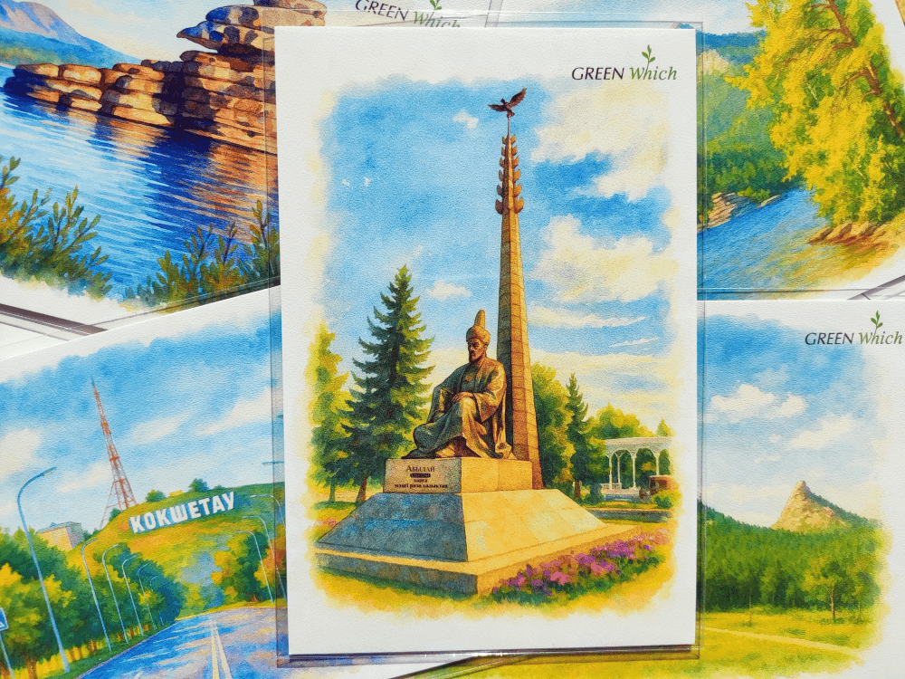 Памятник Абылай-хану. Кокшетау