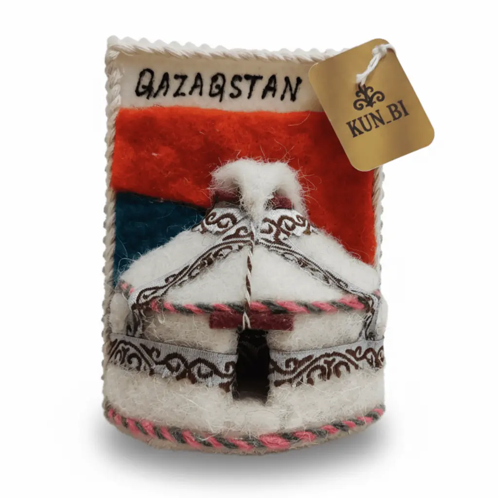 KUN_BI Арт-магнит Yurta (Красный)