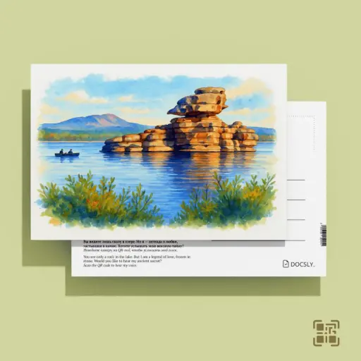 Ашық хат Docsly Жұмбақтас QR DPBU351 / 10x15 см Сақшылар OPP қаптама